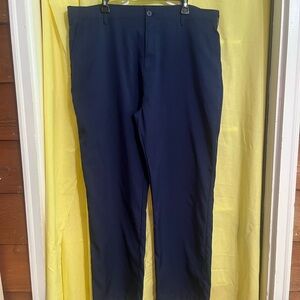 bcg Blue Dress Pants Classic Straight-Leg